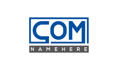 COM creative three letters logo