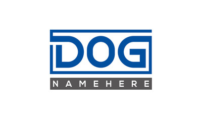 DOG creative three letters logo