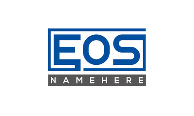 EOS creative three letters logo