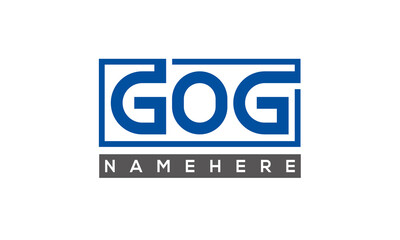 GOG creative three letters logo