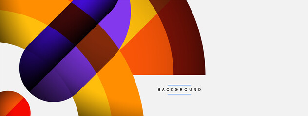 Obraz premium Trendy shapes, color minimal design composition, lines and shadows for wallpaper banner background or landing page