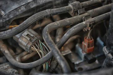 Fototapeta na wymiar auto repair abstract background element auto service