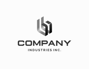 Modern letter B logo company
