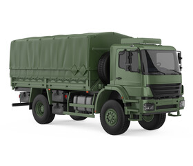 Obraz premium Military Truck Isolated