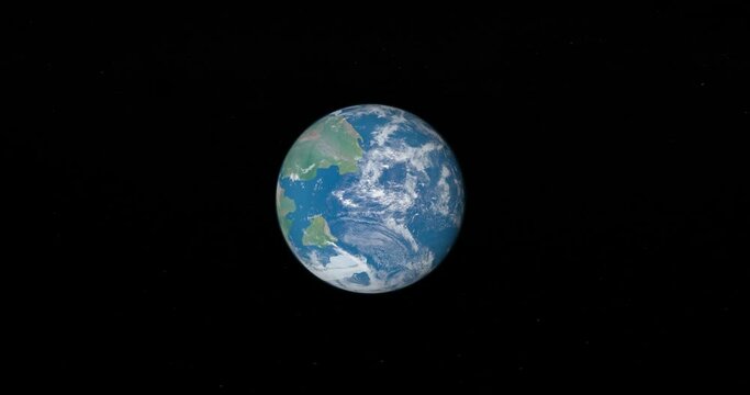 Ancients Laurasia and Gondwana continents in earth planet. Loop