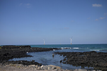 sea in jeju island