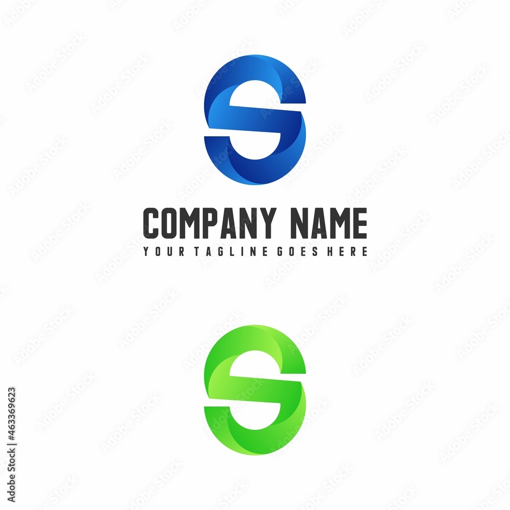 Fototapete simple and unique letter or word s attractive font image graphic icon logo design abstract concept v
