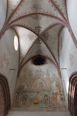 Interior of Uppsala Cathedral, Scandinavian largest church in Sweden.