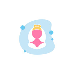 Bride isolated illustration on white background. Bride clipart.
