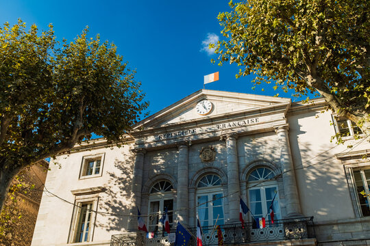 Town Hall in Lorgues, Provence, South of France