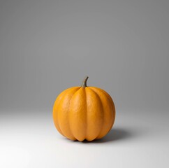 A Pumpkin on white background, 3d illustration