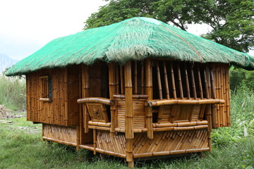 Originelles Bambus Haus, Bahay Kubo, Luzon, Philippinen