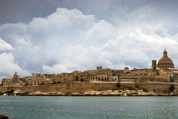 Skyline of Valletta. Malta.