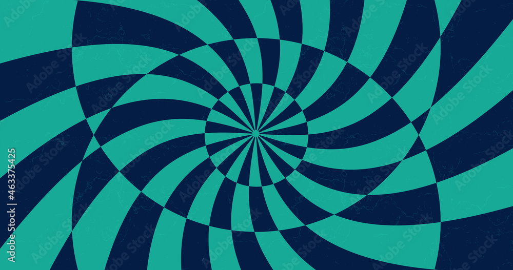 Aufkleber Cool Retro Abstract Optical Illusion Background with eye. Op Art Abstraction Vector Design.
