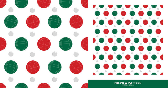 Pattern - red and green color bocce ball wallpaper, can be used for t-shirt patterns, wallpapers, image backgrounds, etc.
