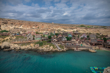 Fototapeta na wymiar Popeye village. Malta.