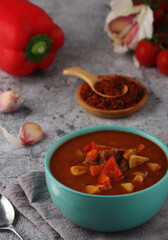 Traditional Hungarian meat stew - Goulash