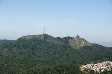 Aerial view of green forest. Pico do Jaragu&aacute;, Sao Paulo. High quality photo