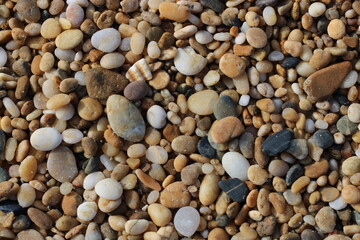 petits cailloux sur la plage 