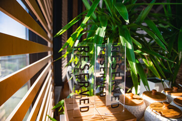 Restaurants and cafes waiting for guests