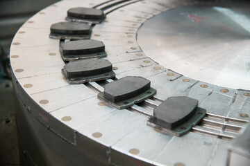 Production of brake pads