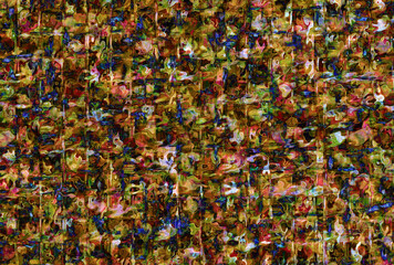 Fototapeta na wymiar Abstract uneven image background of colored spots