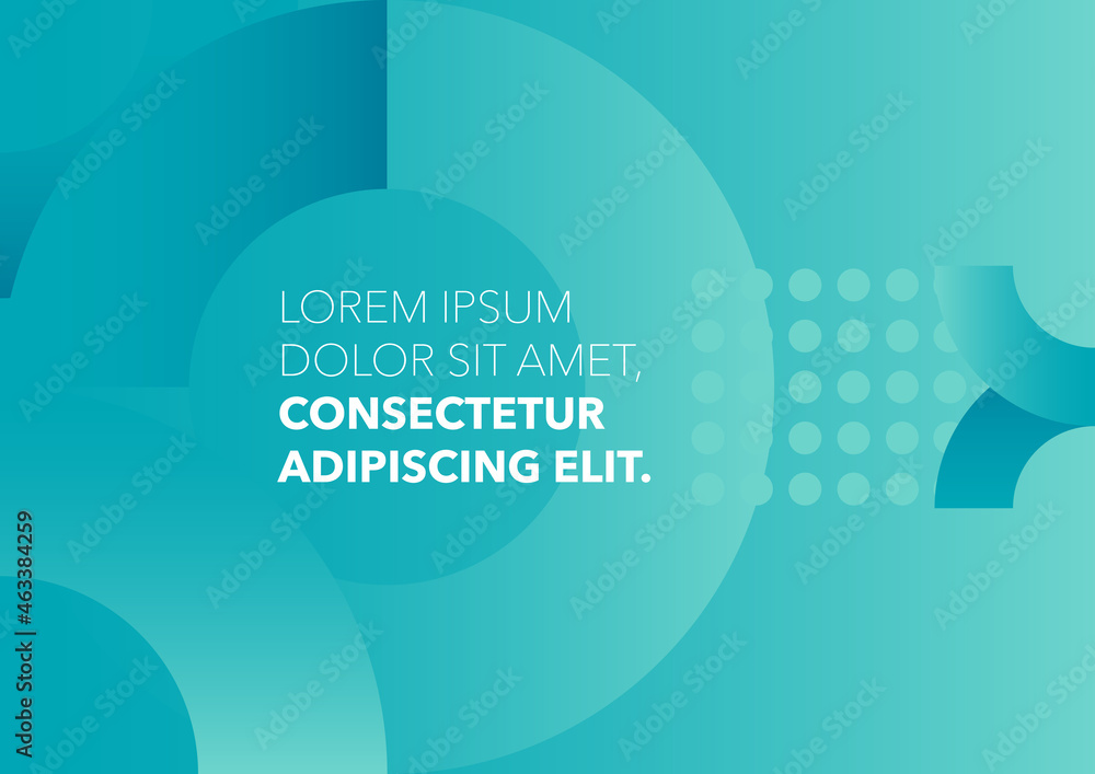 Poster horizontal abstract template with graphic elements and place for text. vector illustration.