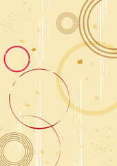 和風柄　背景イラスト素材