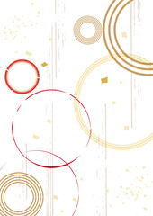 和風柄　背景イラスト素材