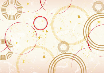 和風柄　背景イラスト素材