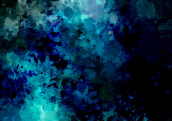 幻想的な水彩の水色テクスチャ背景
