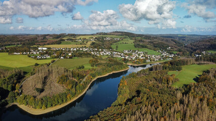 Lantenbach an  der  Aggertalsperre, Gummersbach,  Oberbergischer Kreis
