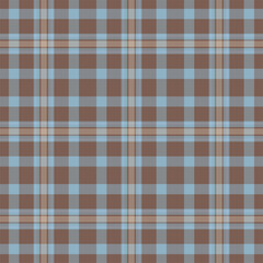 Plaid seamless pattern. Vector background of textile ornament. Flat fabric design.
