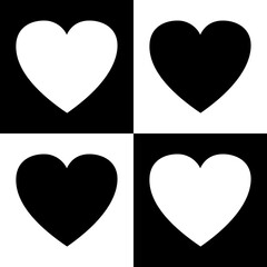 Seamless valentines pattern with hearts for postcard and gifts and cards 