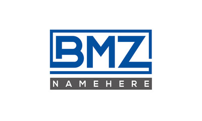BMZ creative three letters logo