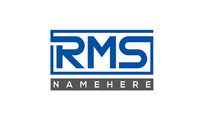 RMS creative three letters logo