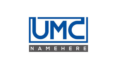 UMC creative three letters logo