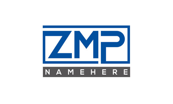 ZMP creative three letters logo
