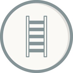 Ladder Filled Linear Vector Icon Design