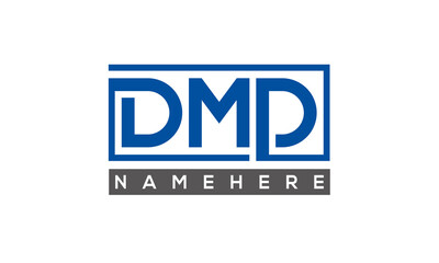 DMD creative three letters logo