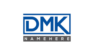 DMK creative three letters logo