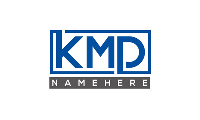 KMD creative three letters logo