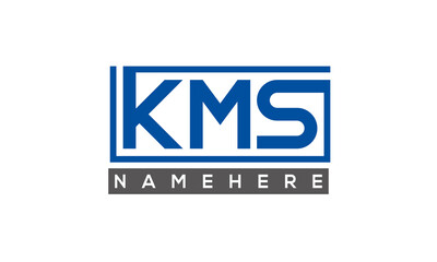 KMS creative three letters logo