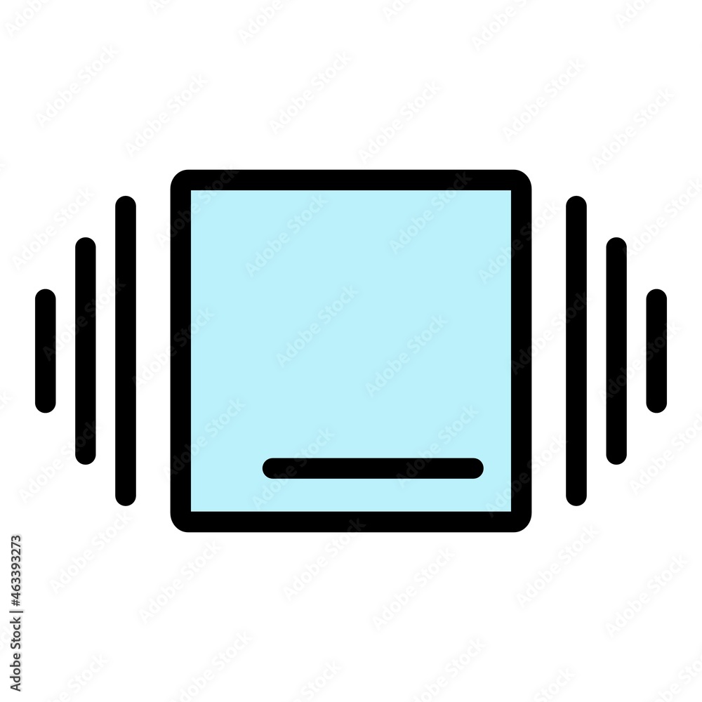 Poster editor instrument icon. outline editor instrument vector icon color flat isolated