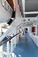 Quiet passage of a ferry bound for Corsica.