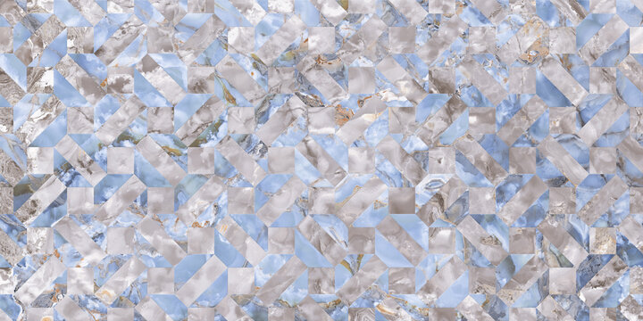 blue and gray onyx marble mosaic background
