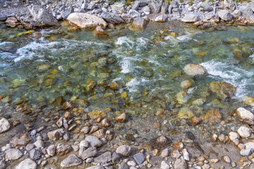 Fototapeta na wymiar River Lech closeup