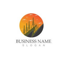 forest logo vector illustration