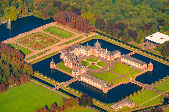 Aerial photo of Castle Schloss Nordkirchen in Münsterland, Germany