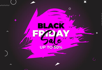 black Friday background, Black Friday sale poster. Commercial discount event banner. Black background textured. Vector business illustration. Black Friday vector illustration. Black Friday sale banner